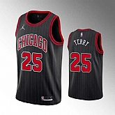 Chicago Bulls #25 Dalen Terry Black Swingman Stitched Basketball Jersey Dzhi,baseball caps,new era cap wholesale,wholesale hats